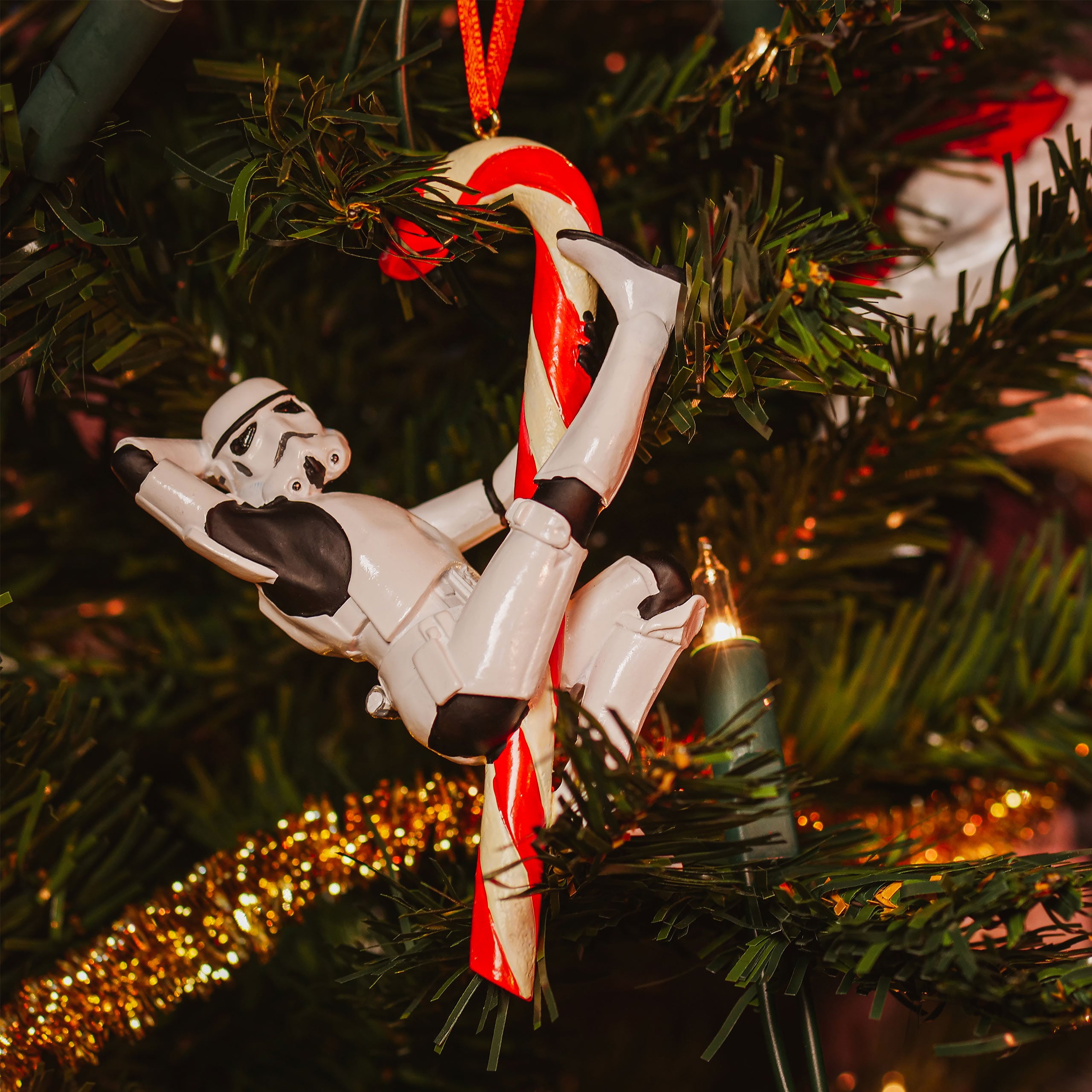 Product image Stormtrooper Candy Cane Christmas Tree Ornament - Star Wars