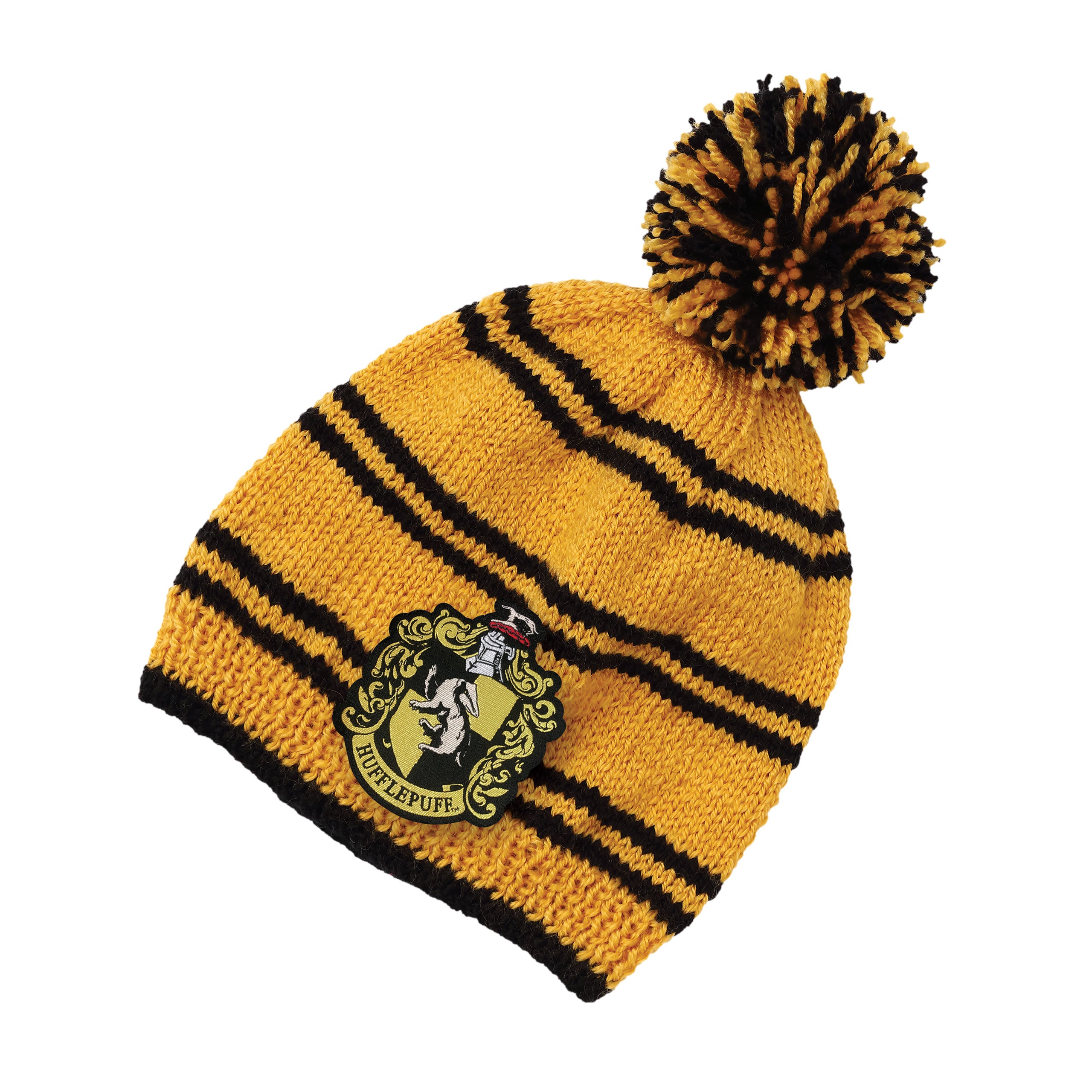 Produktbild Hufflepuff Bommelmütze Strick-Set - Harry Potter
