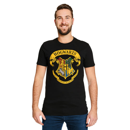 Produktbild Harry Potter - Hogwarts Wappen T-Shirt schwarz