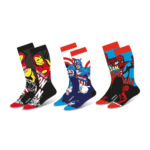 Produktbild Marvel - Comics Character Socken 3er Set