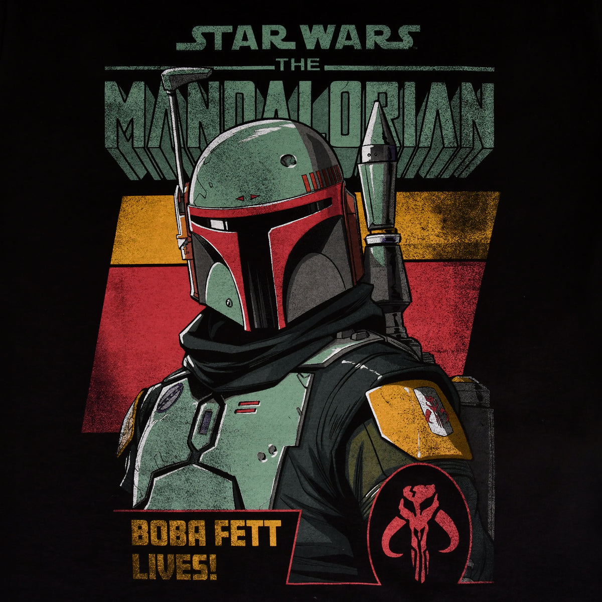 Produktbild Boba Fett Lives T-Shirt schwarz - Star Wars Mandalorian