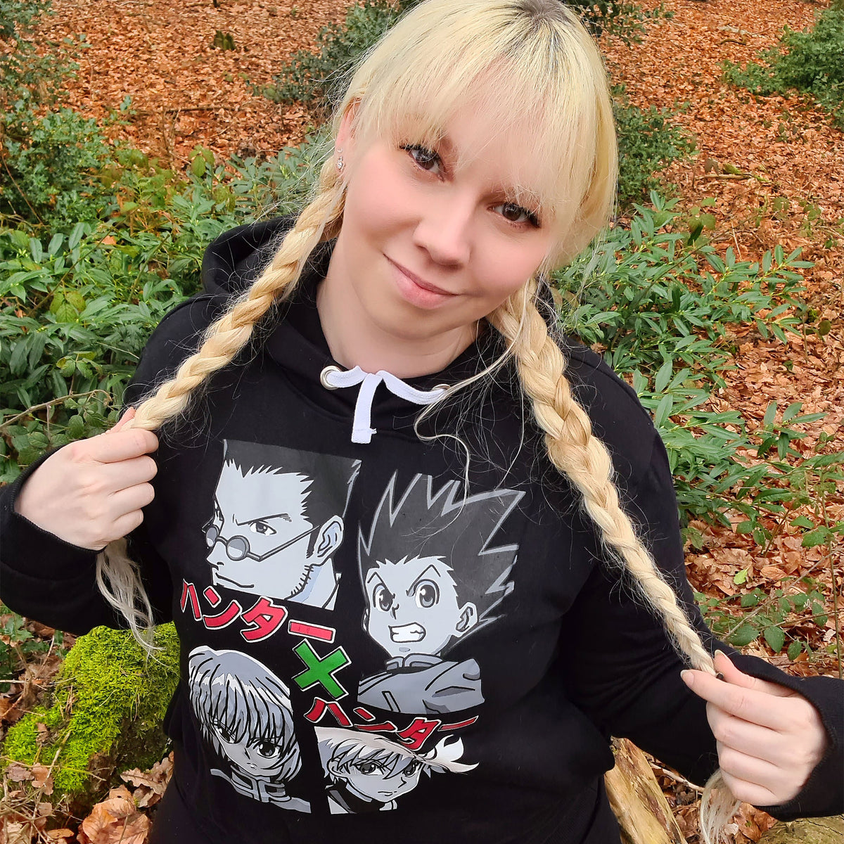 Produktbild Hunter x Hunter - Gon & Group Hoodie schwarz