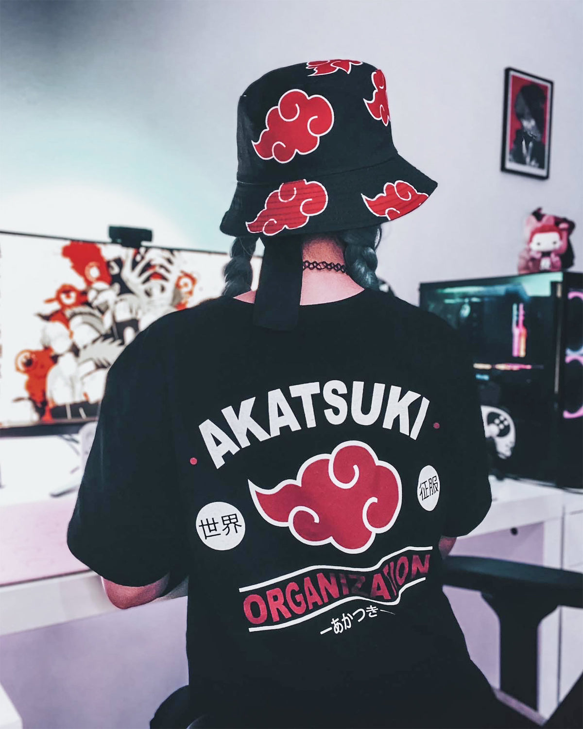 Produktbild Naruto - Akatsuki Symbol T-Shirt schwarz
