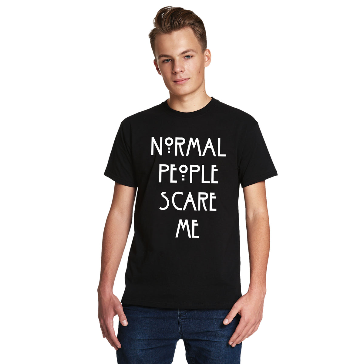 Produktbild Normal People Scare Me T-Shirt für American Horror Story Fans schwarz