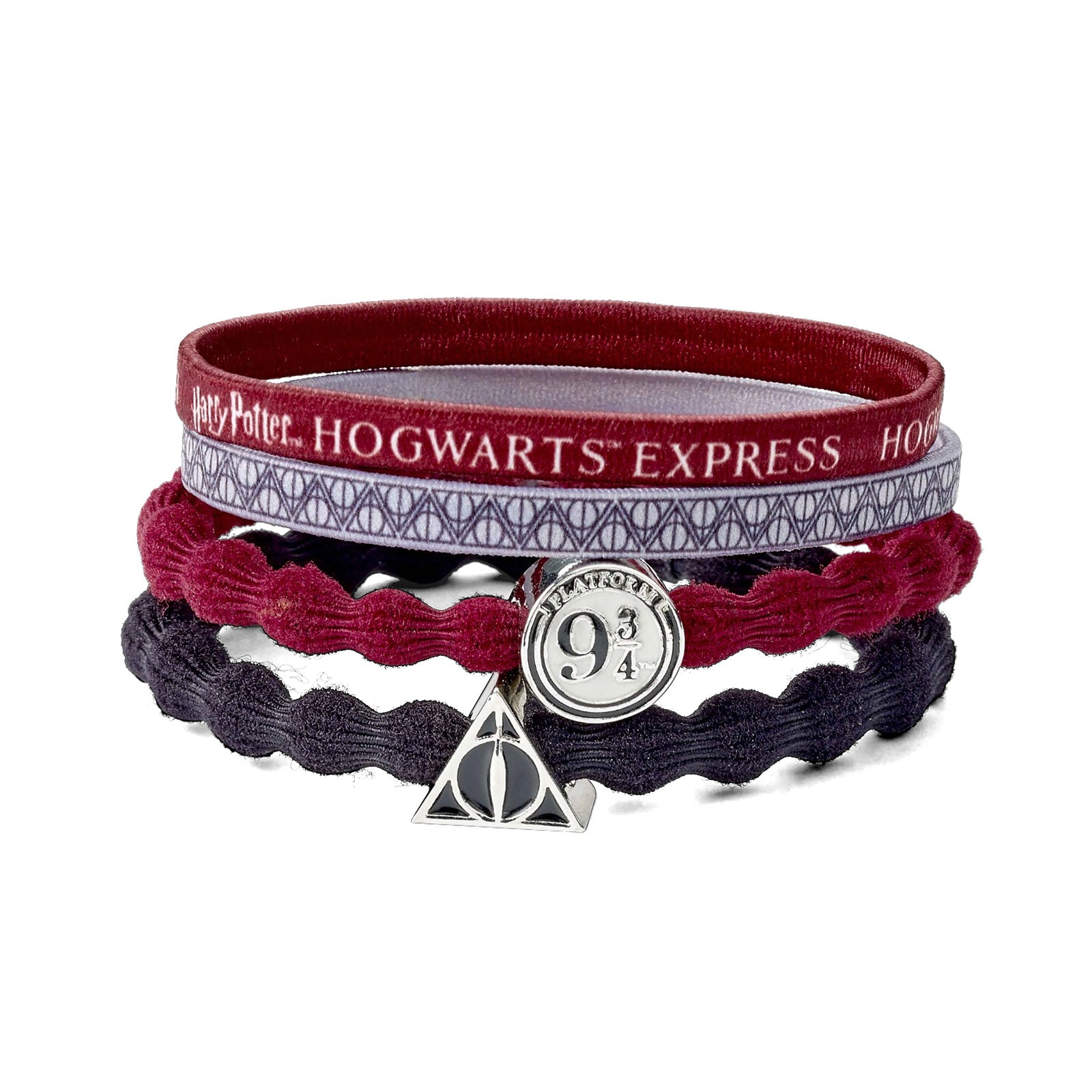Product image 9 3/4 & Deathly Hallows Hair Bands 4-piece Set - Harry Potter