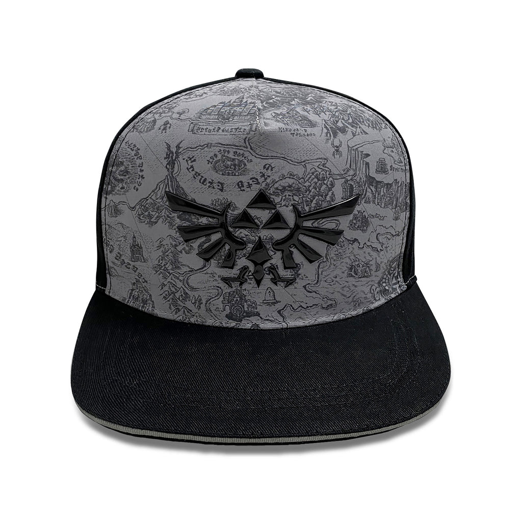 Produktbild Zelda - Karte von Hyrule Snapback Cap schwarz