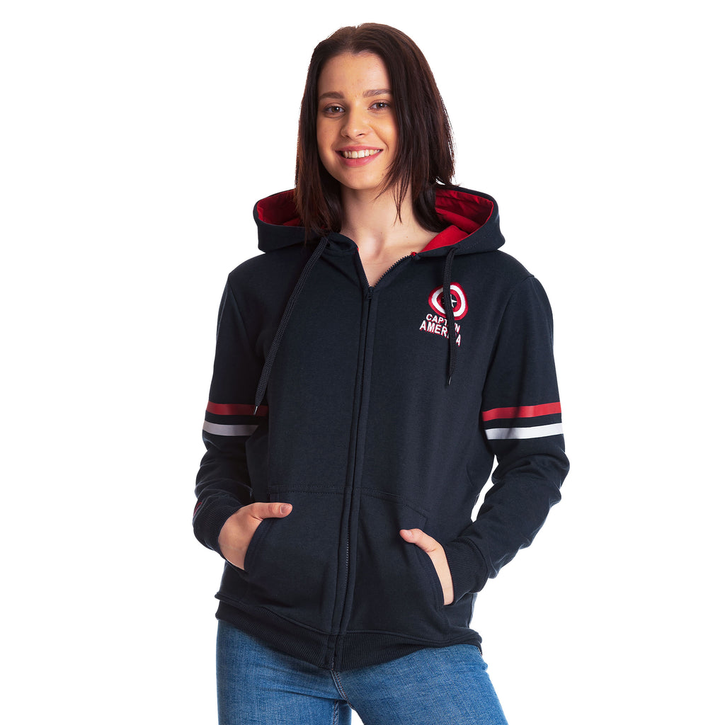 Produktbild Captain America - Brooklyn Soldier Kapuzenjacke blau