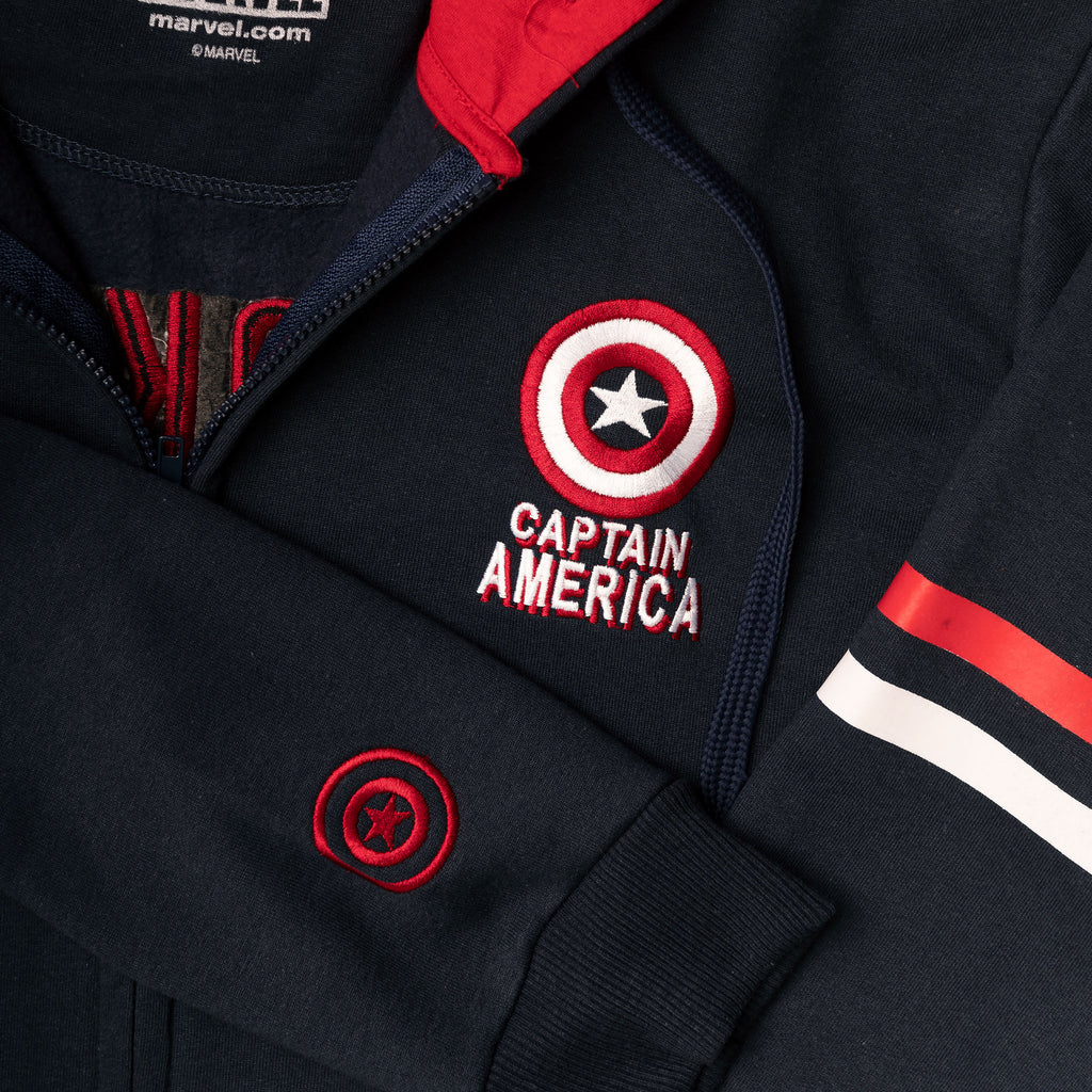 Produktbild Captain America - Brooklyn Soldier Kapuzenjacke blau