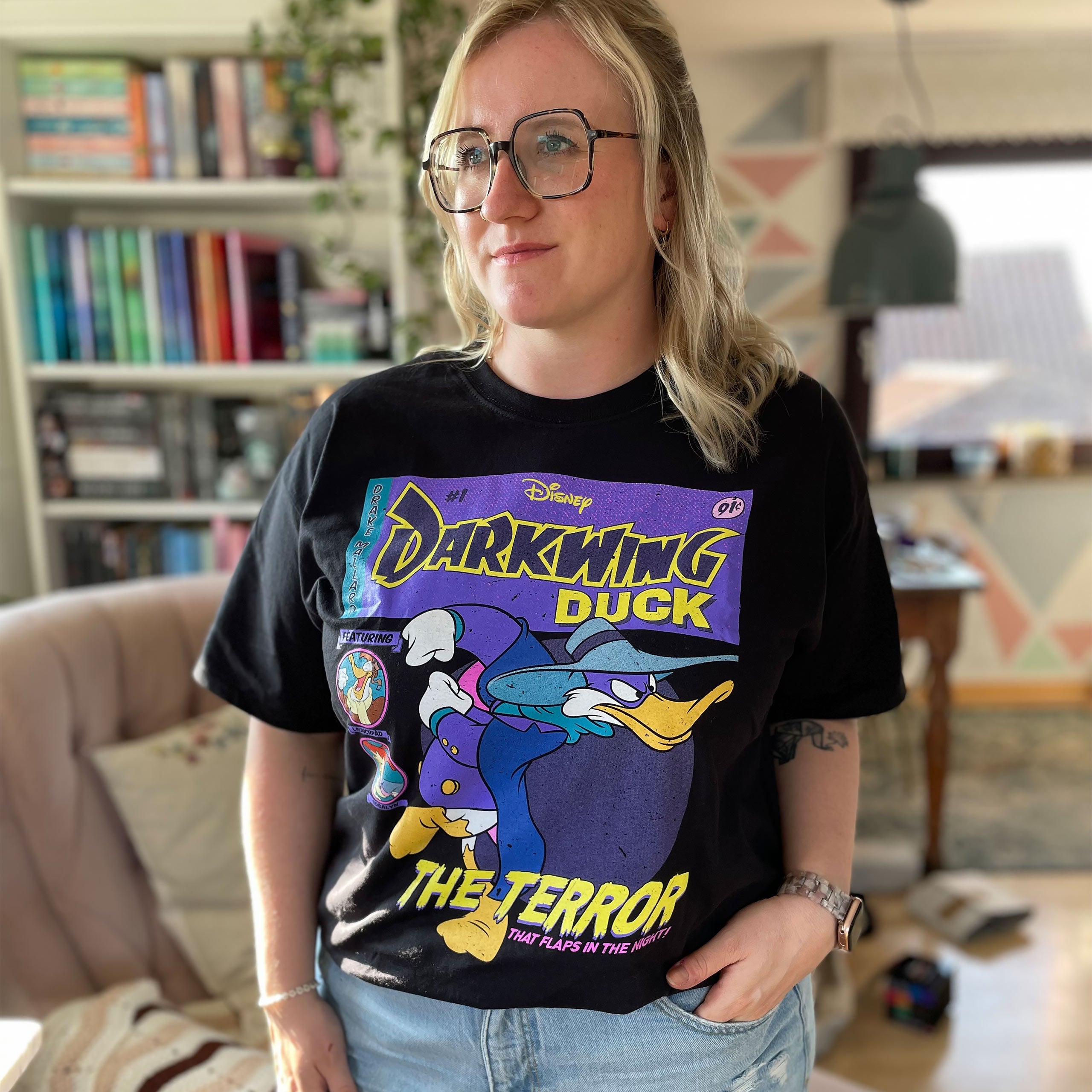 Produktbild Darkwing Duck - Comic Cover T-Shirt schwarz