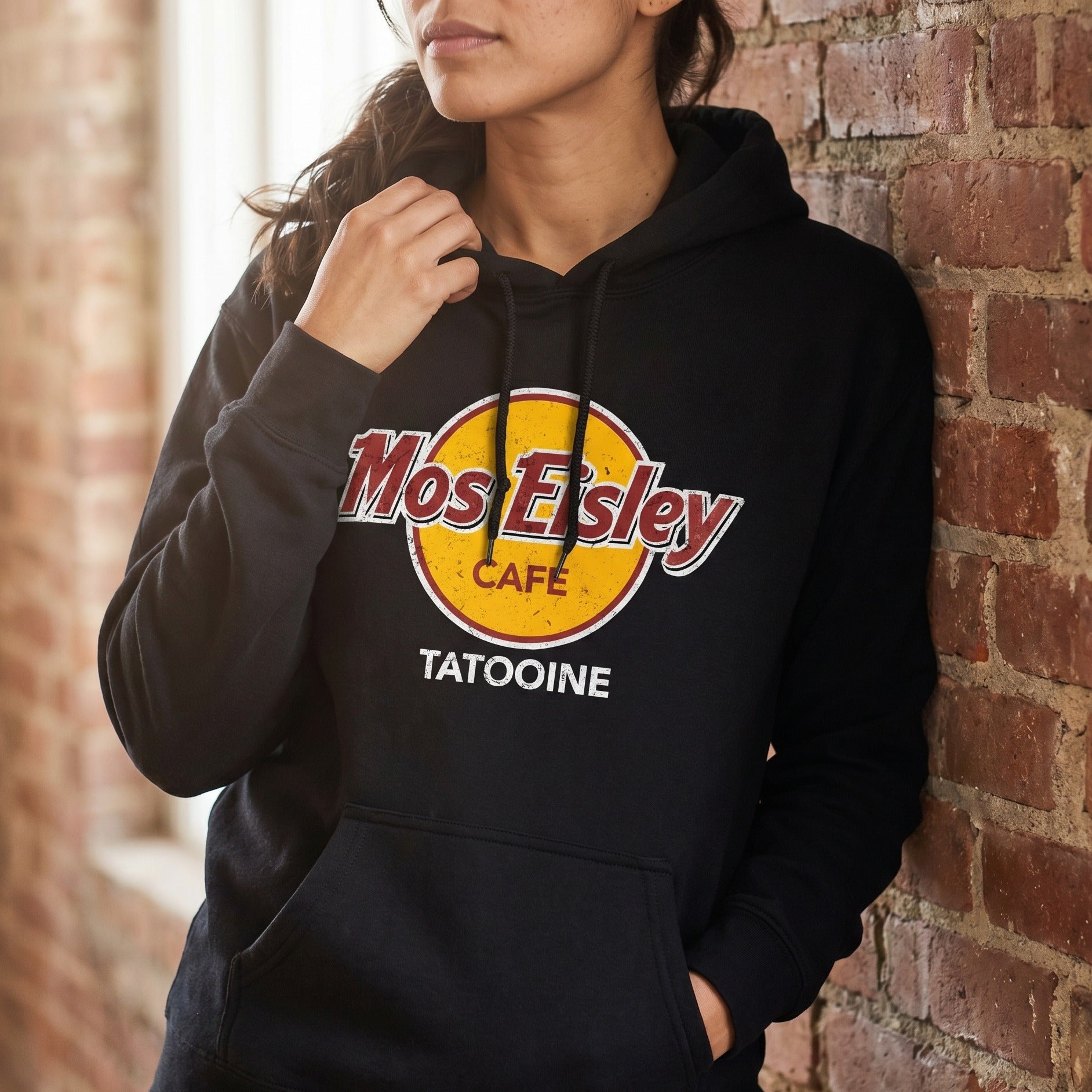 Produktbild Mos Eisley Cafe Hoodie für Star Wars Fans schwarz