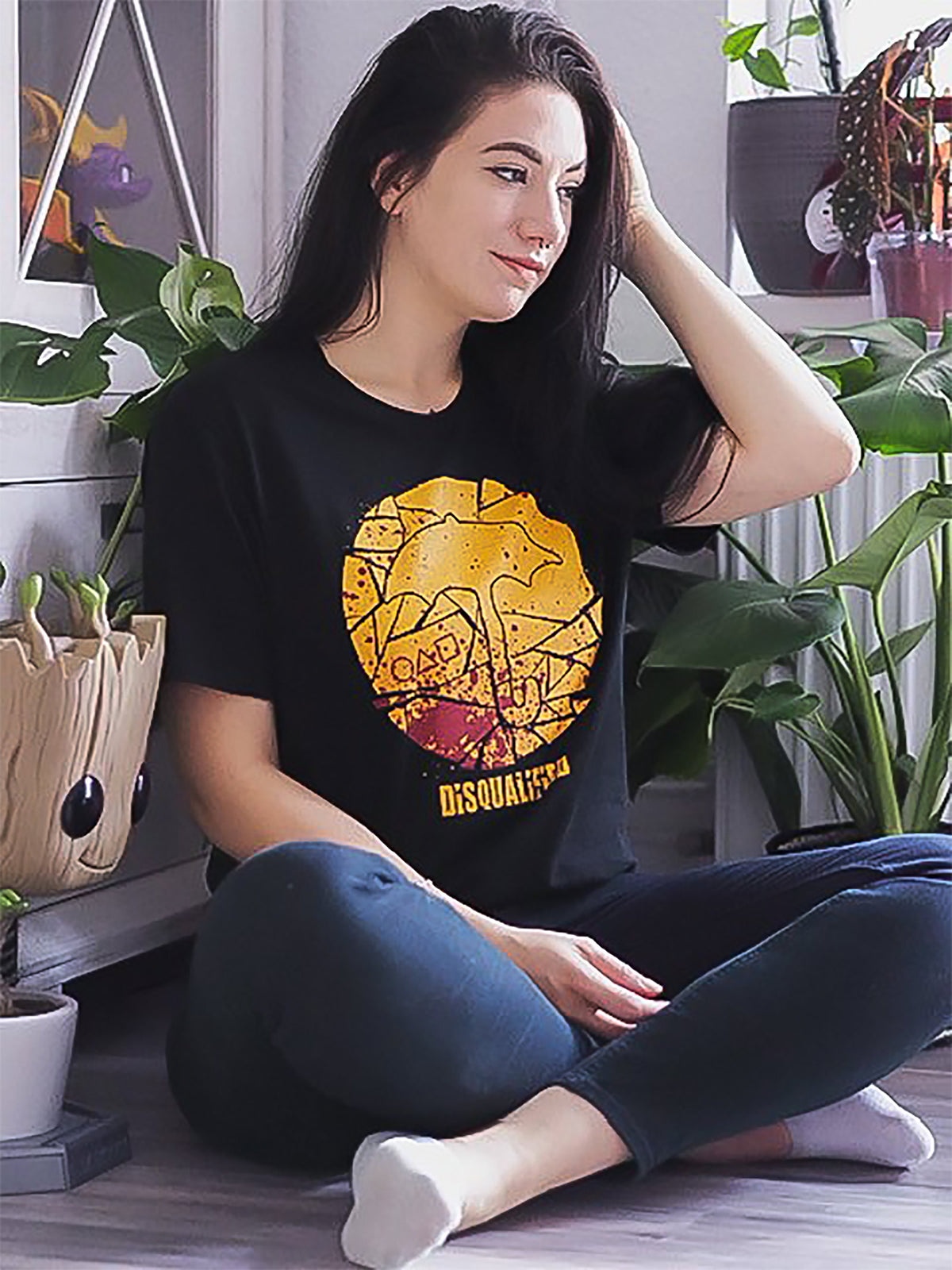 Produktbild Cookie Disqualified T-Shirt für Squid Game Fans schwarz