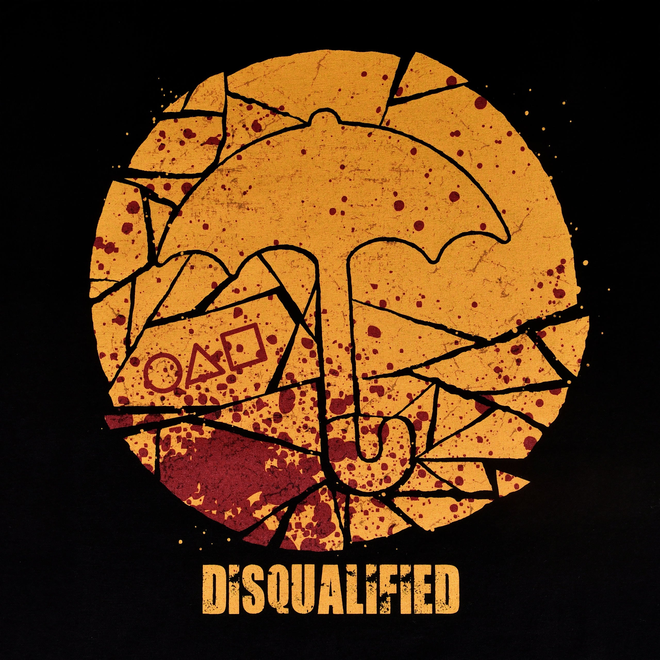 Produktbild Cookie Disqualified T-Shirt für Squid Game Fans schwarz