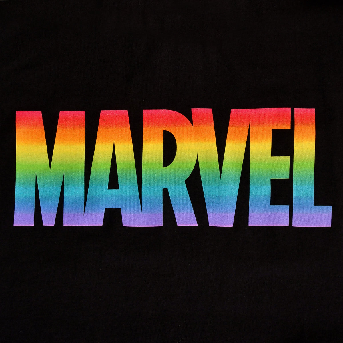 Produktbild Marvel - Rainbow Pride Logo T-Shirt schwarz