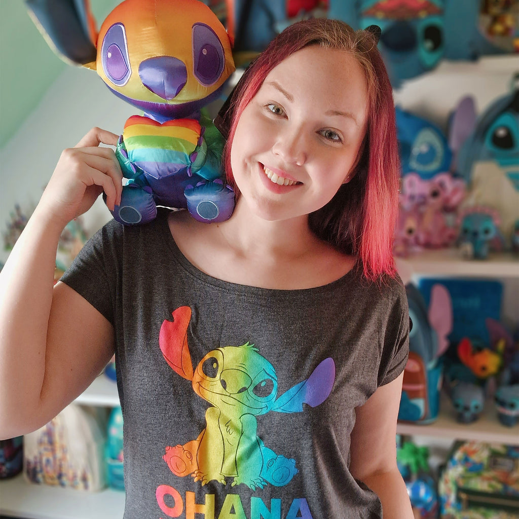 Produktbild Lilo & Stitch - Ohana Rainbow Pride T-Shirt Damen Loose Fit