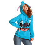 Produktbild Lilo & Stitch - Stitch Damen Hoodie mit Ohren blau