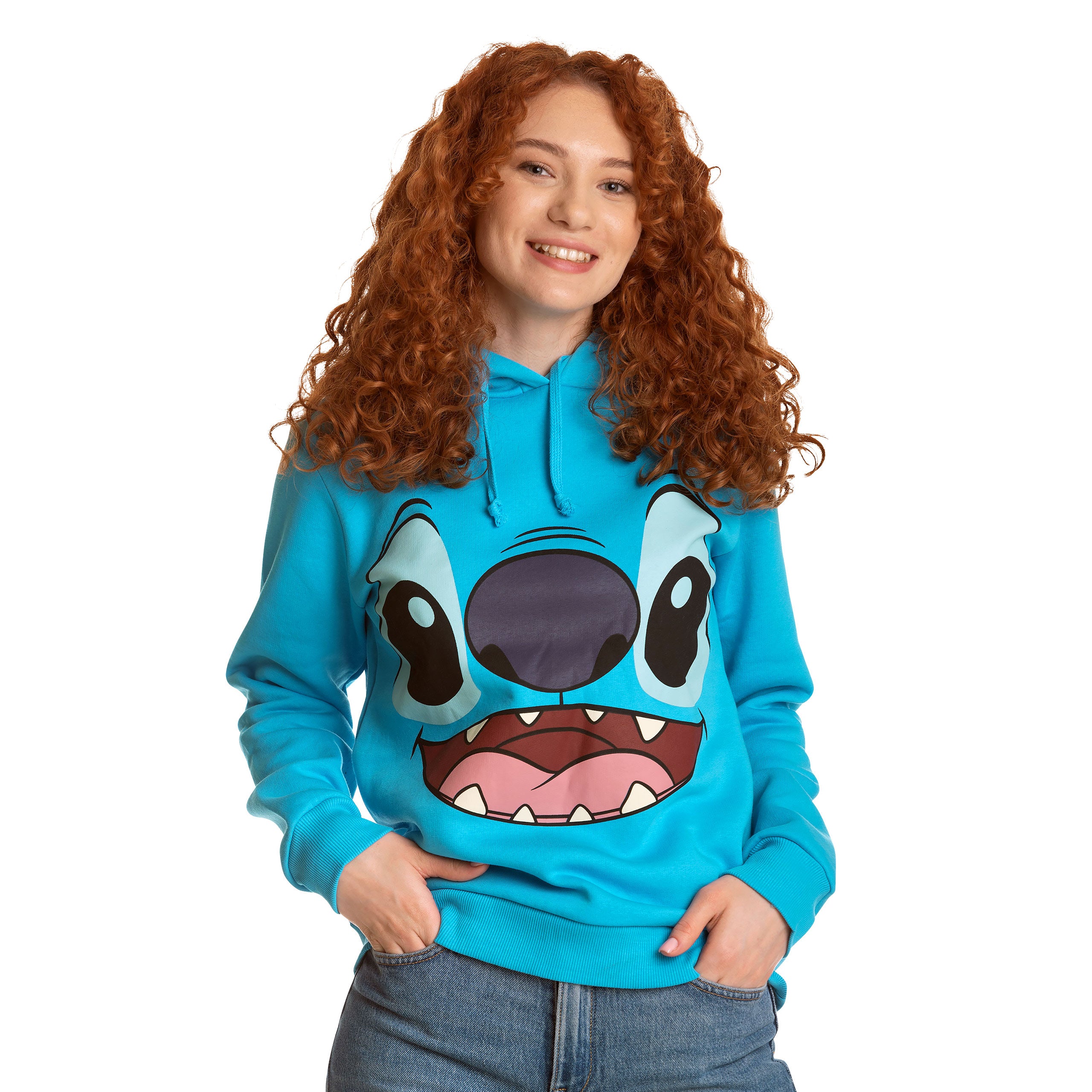 Produktbild Lilo & Stitch - Stitch Damen Hoodie mit Ohren blau
