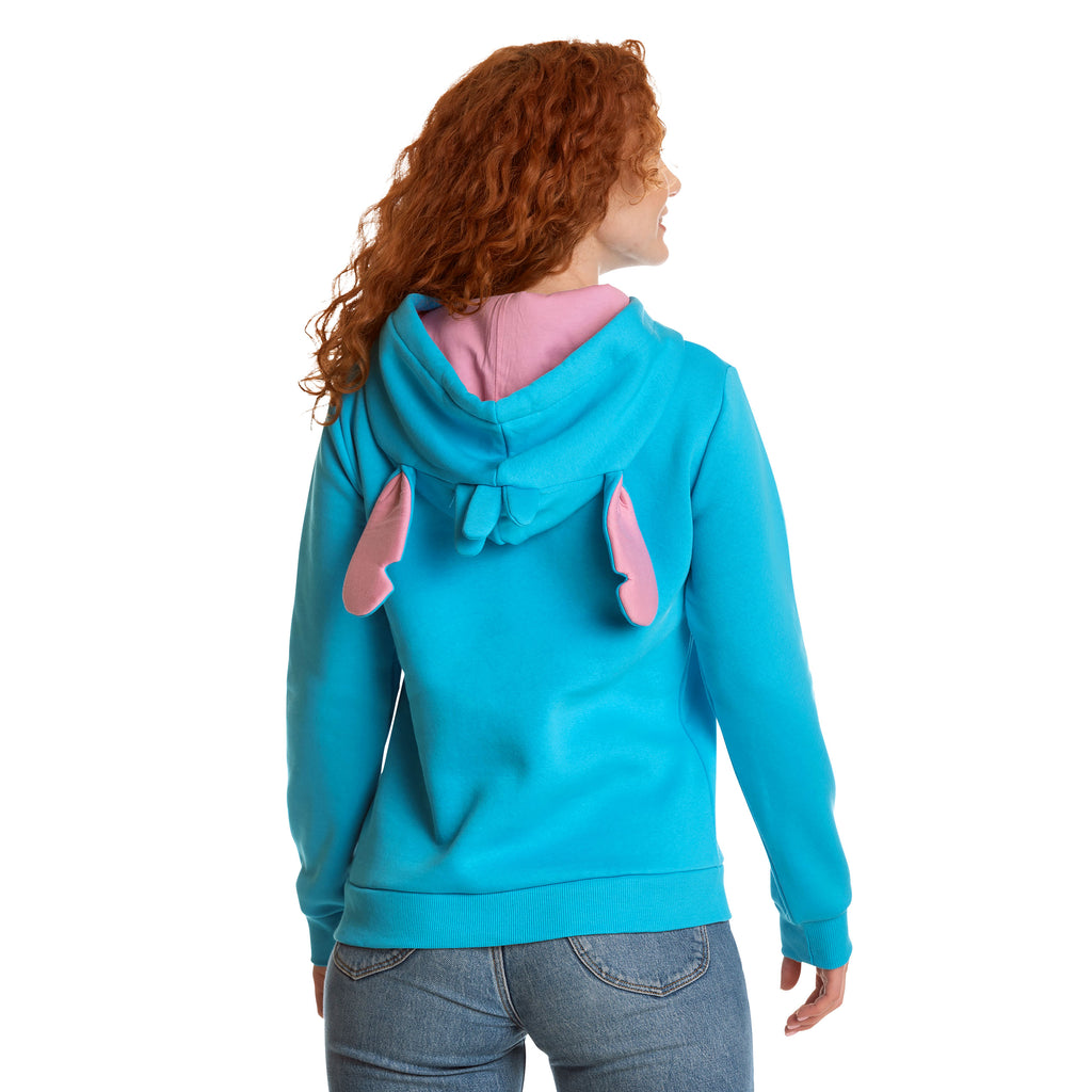 Produktbild Lilo & Stitch - Stitch Damen Hoodie mit Ohren blau