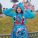 Produktbild Lilo & Stitch - Stitch Damen Hoodie mit Ohren blau
