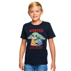 Product image Grogu Wanted Too Cute Kids T-Shirt Blue - Star Wars The Mandalorian