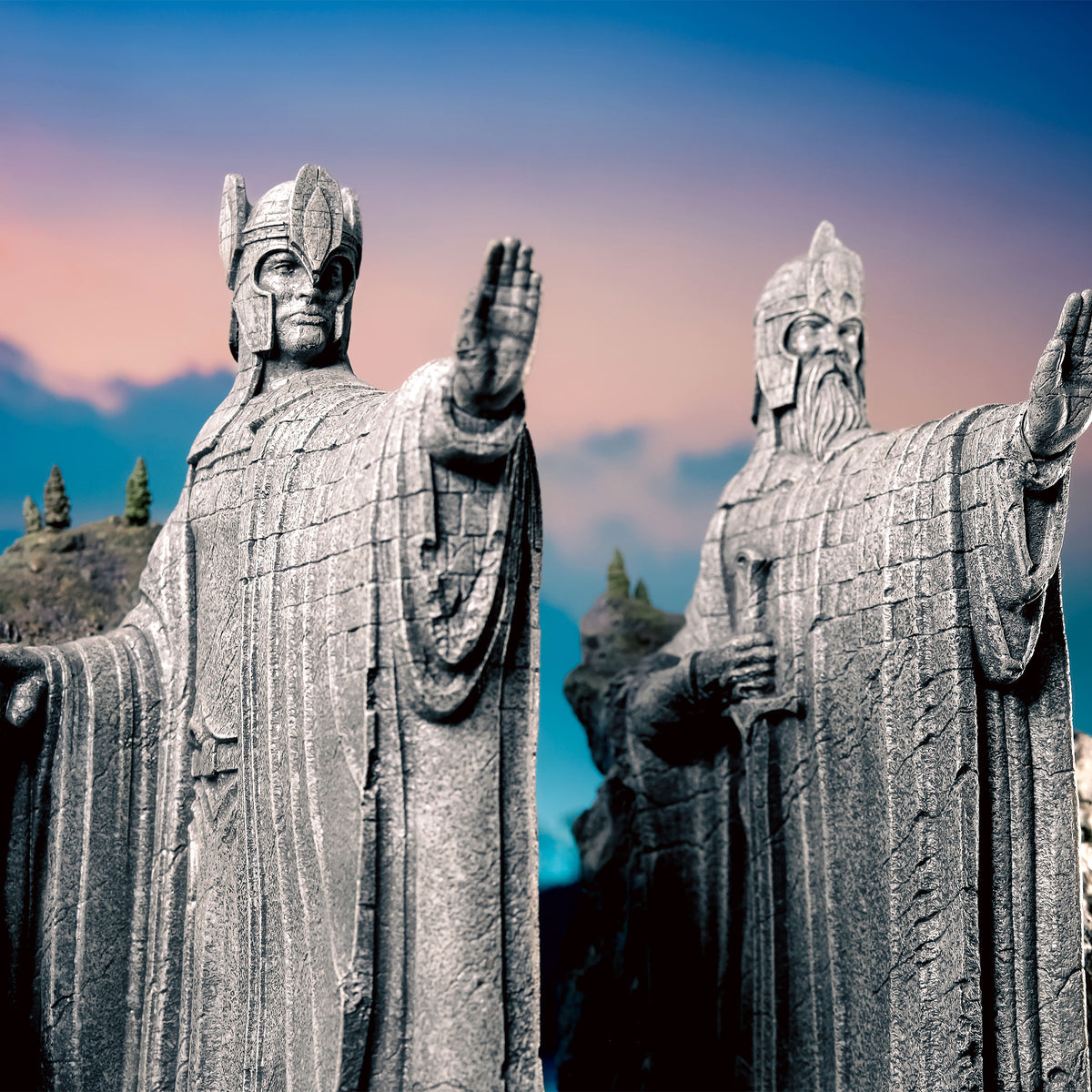 Produktbild Der Herr der Ringe - Argonath Environment Figur deluxe 34 cm
