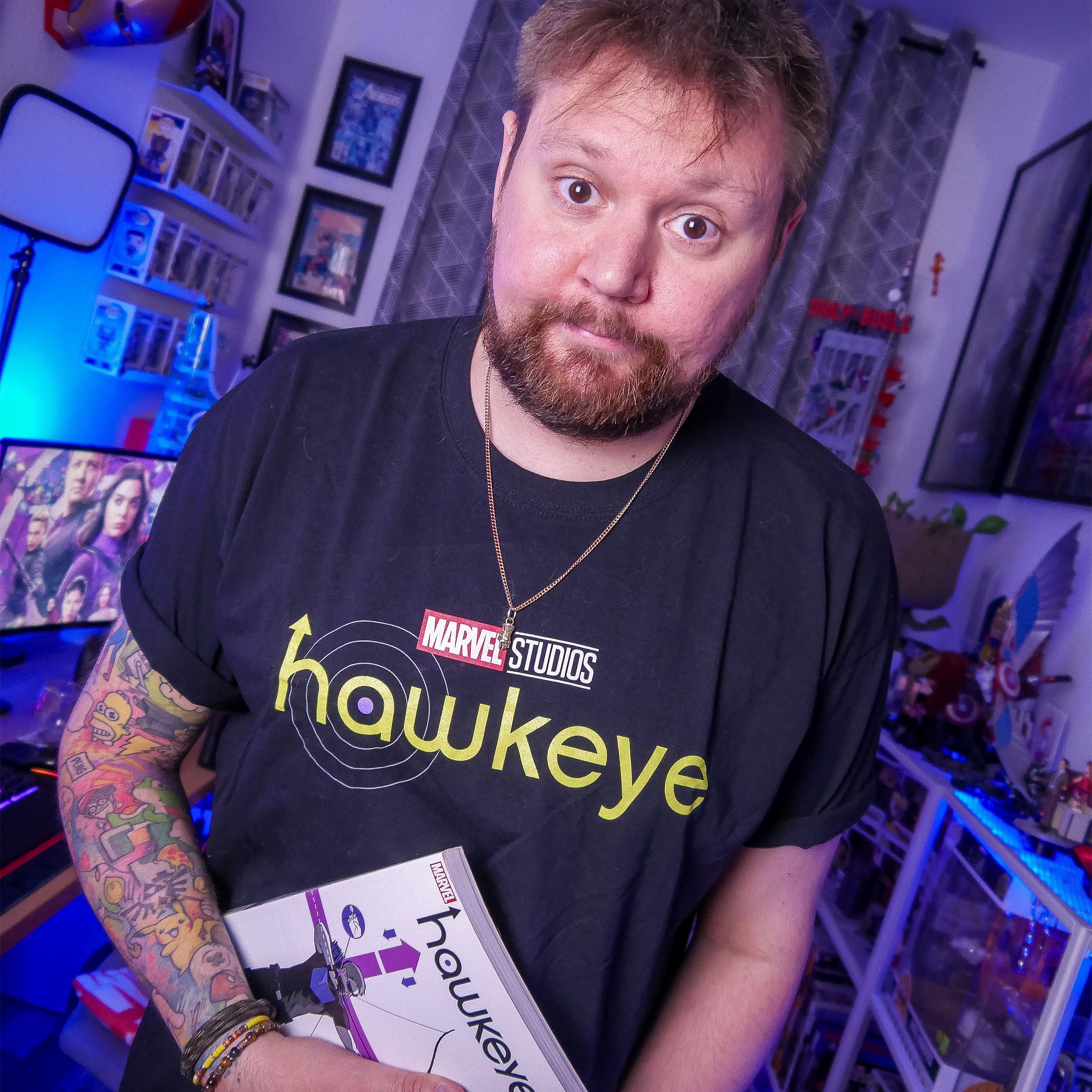 Produktbild Marvel Hawkeye - Logo T-Shirt schwarz