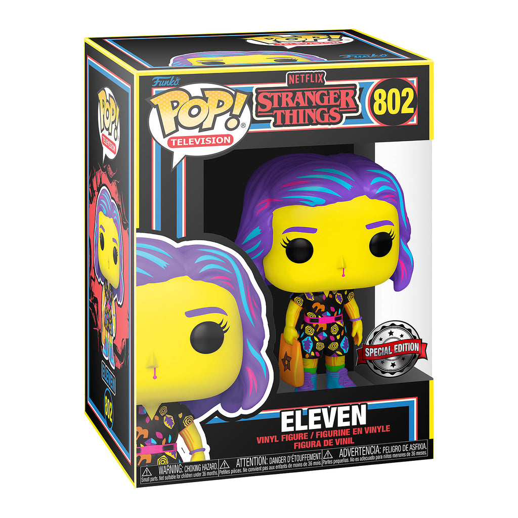 Produktbild Stranger Things - Eleven Black Light Glow Funko Pop Figur