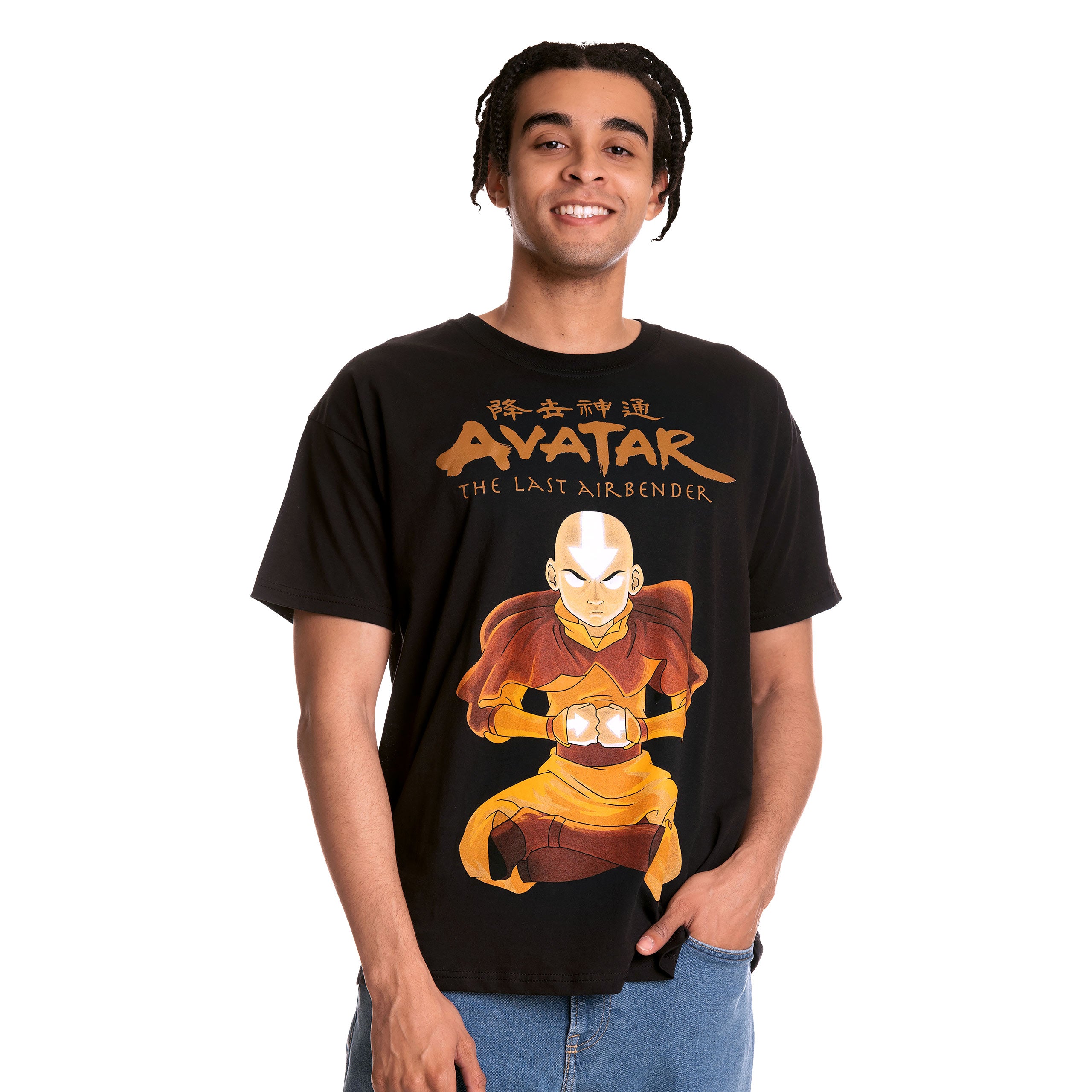 Produktbild Avatar Der Herr der Elemente - Aang State Pose T-Shirt schwarz
