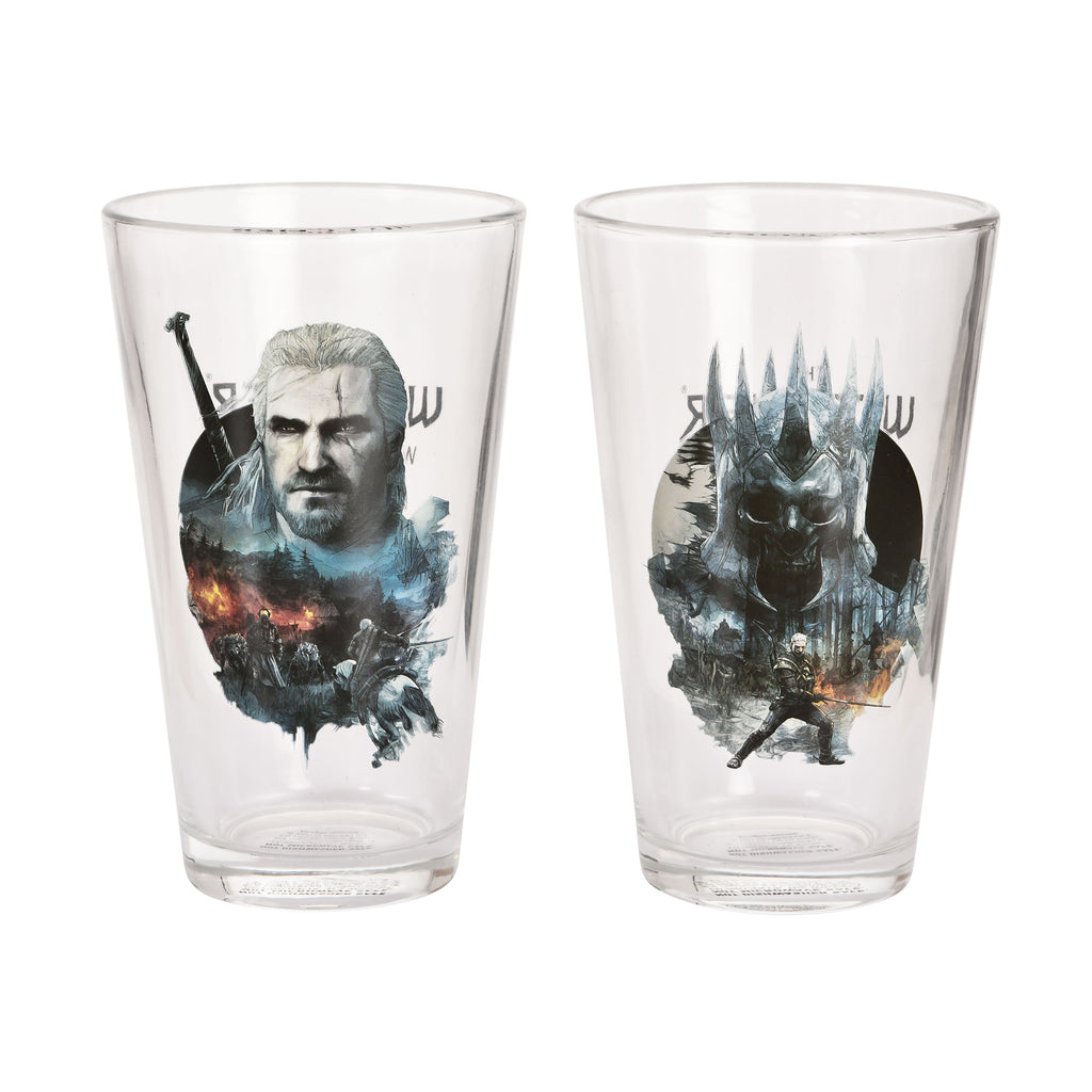 Produktbild Witcher 3 - Geralt und Eredin Gläser 2er Set