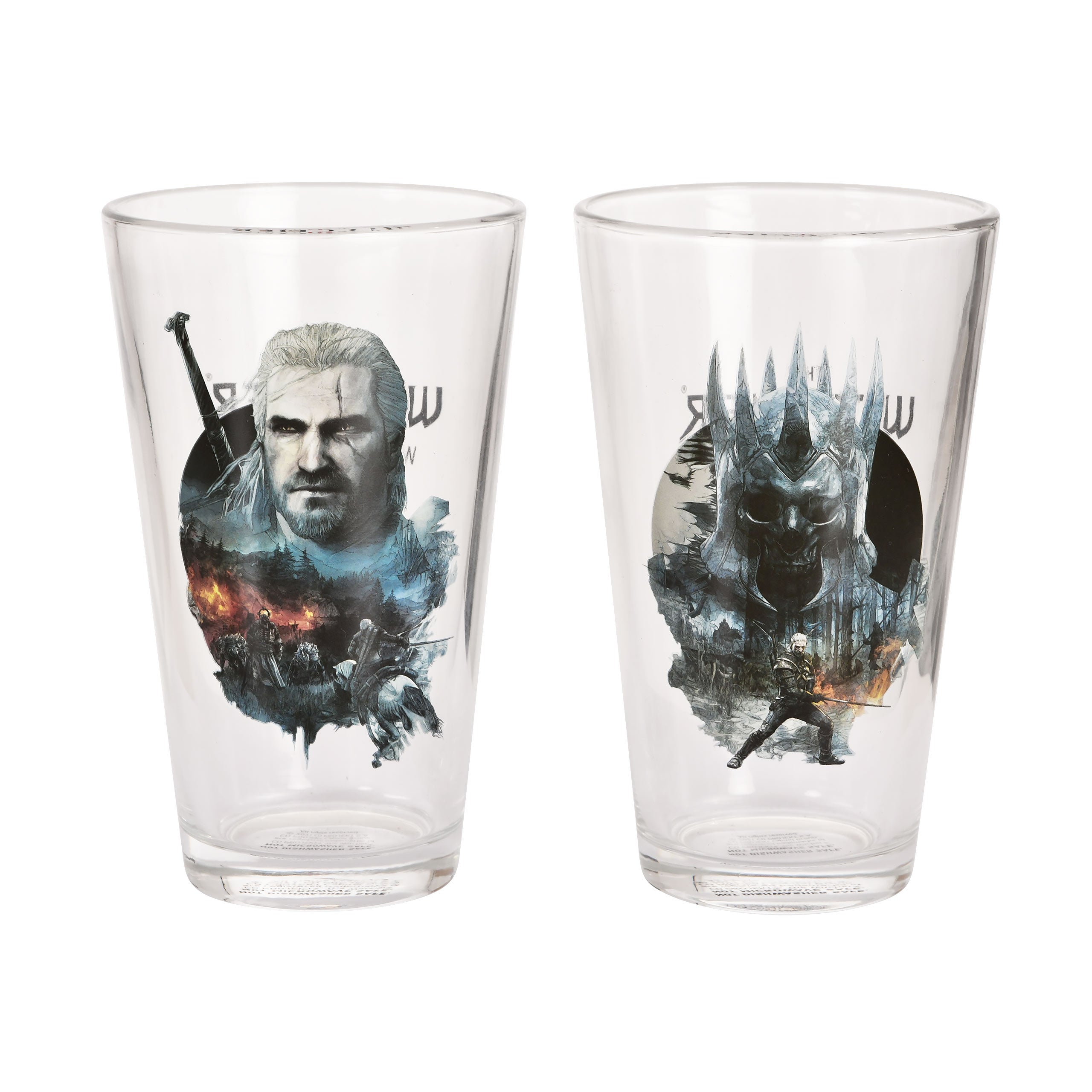 Produktbild Witcher 3 - Geralt und Eredin Gläser 2er Set
