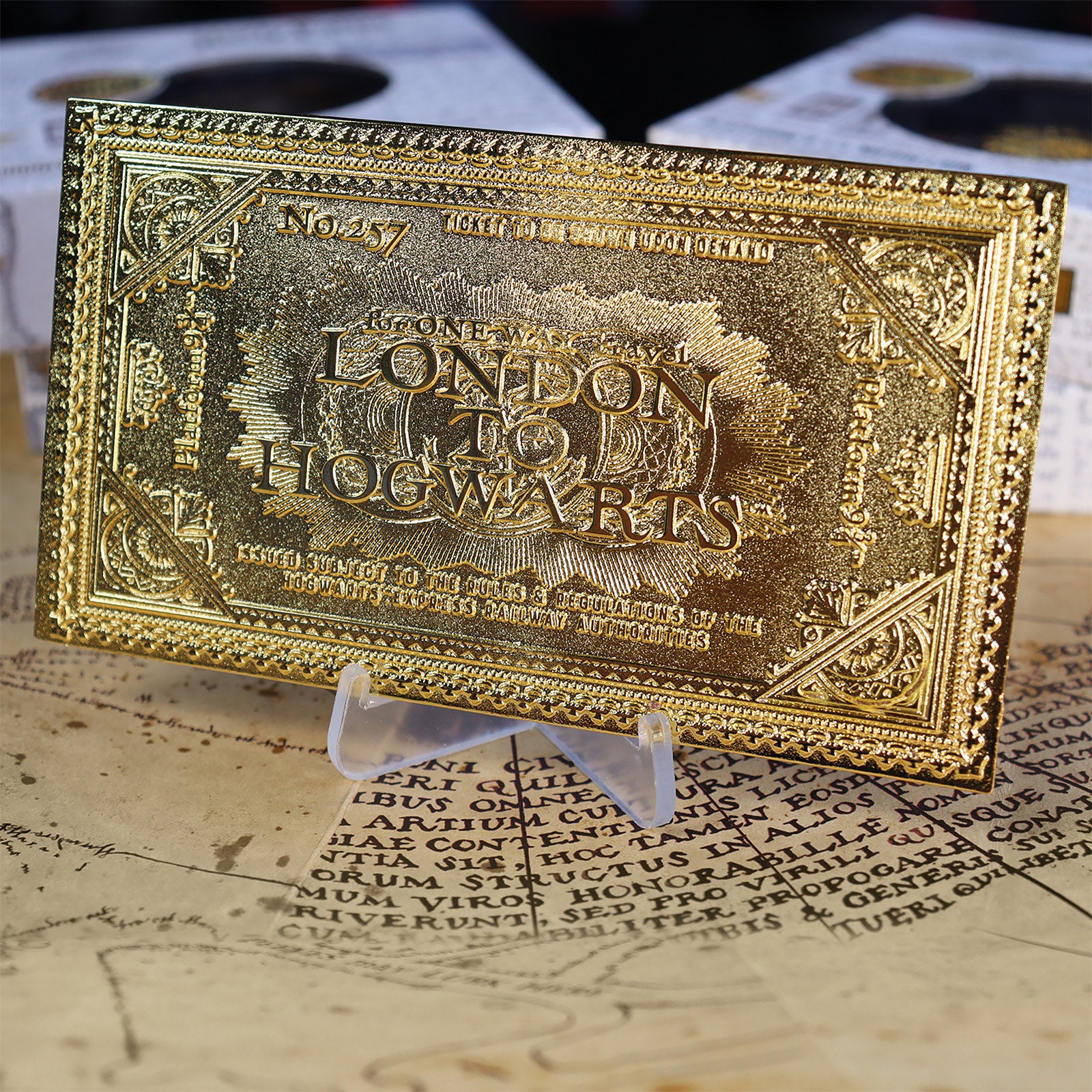 Produktbild Harry Potter - Hogwarts Express Ticket Replik Limited Edition