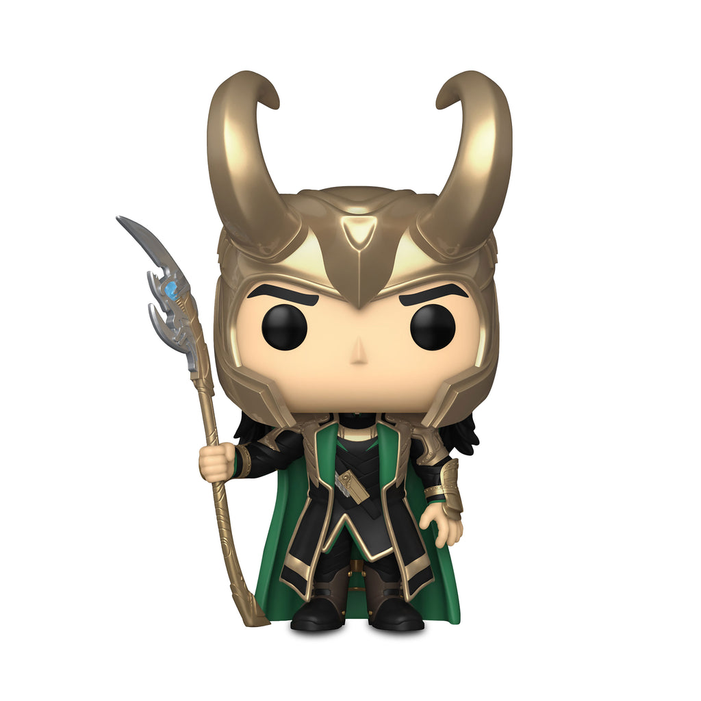 Produktbild Marvel - Loki mit Zepter Glow in the Dark Funko Pop Wackelkopf-Figur