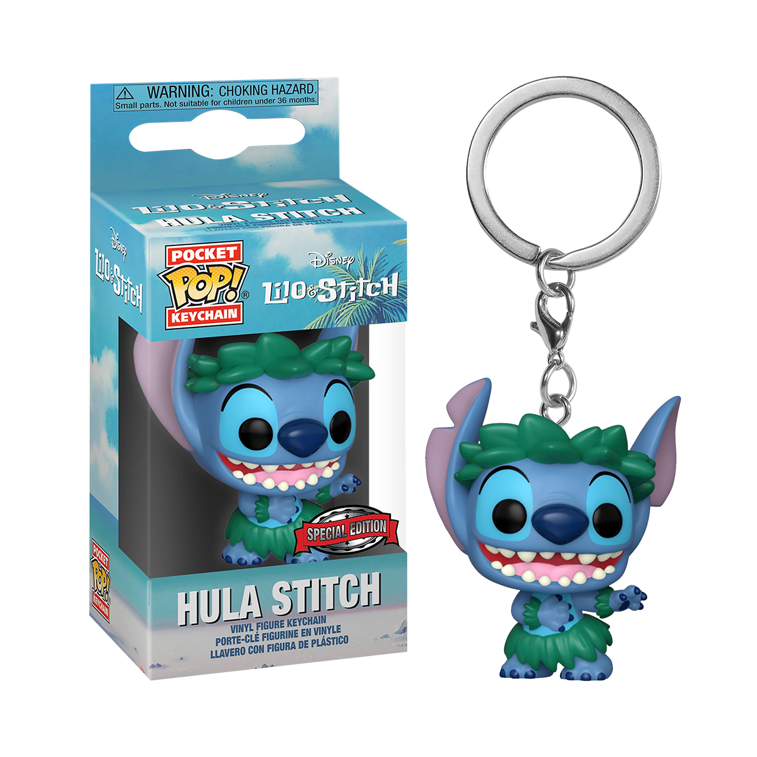 Produktbild Lilo & Stitch - Hula Stitch Funko Pop Schlüsselanhänger