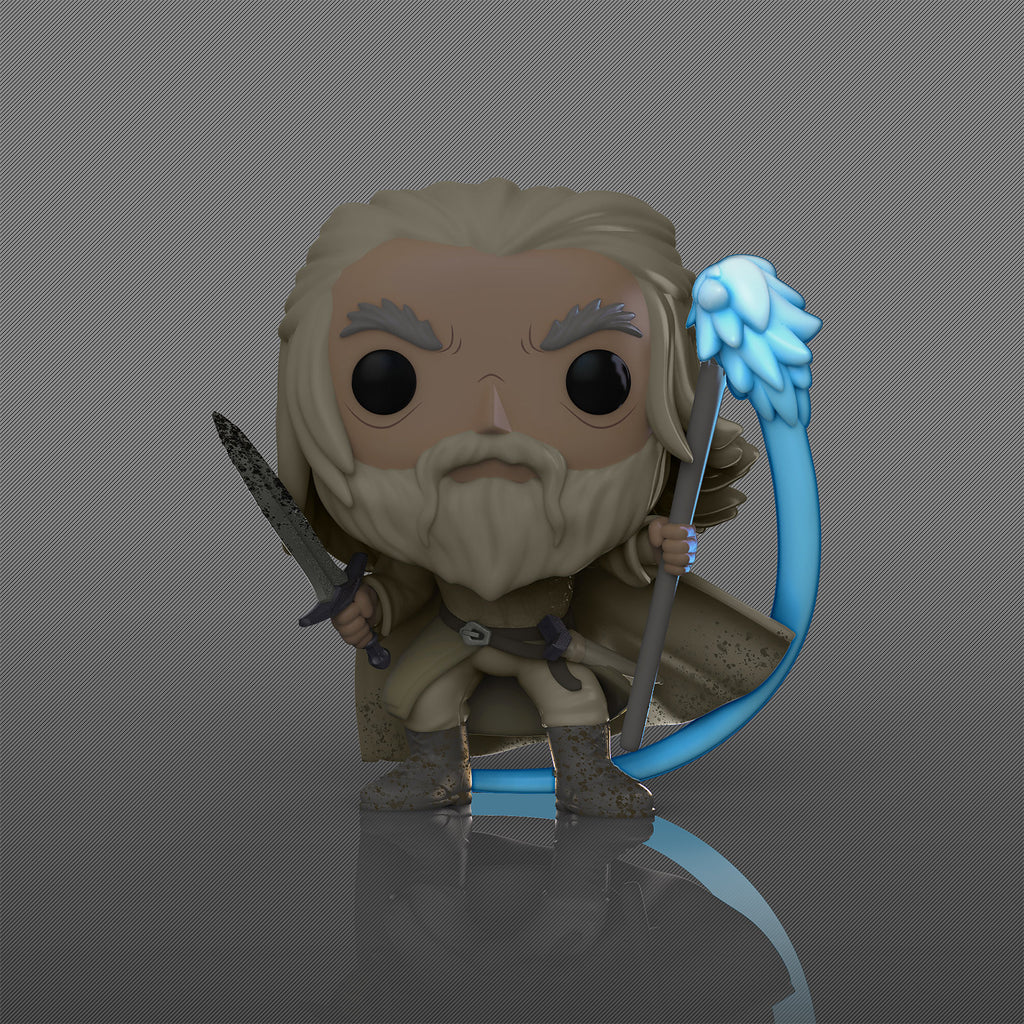 Produktbild Der Herr der Ringe - Gandalf mit Gehstock Glow in the Dark Funko Pop Figur