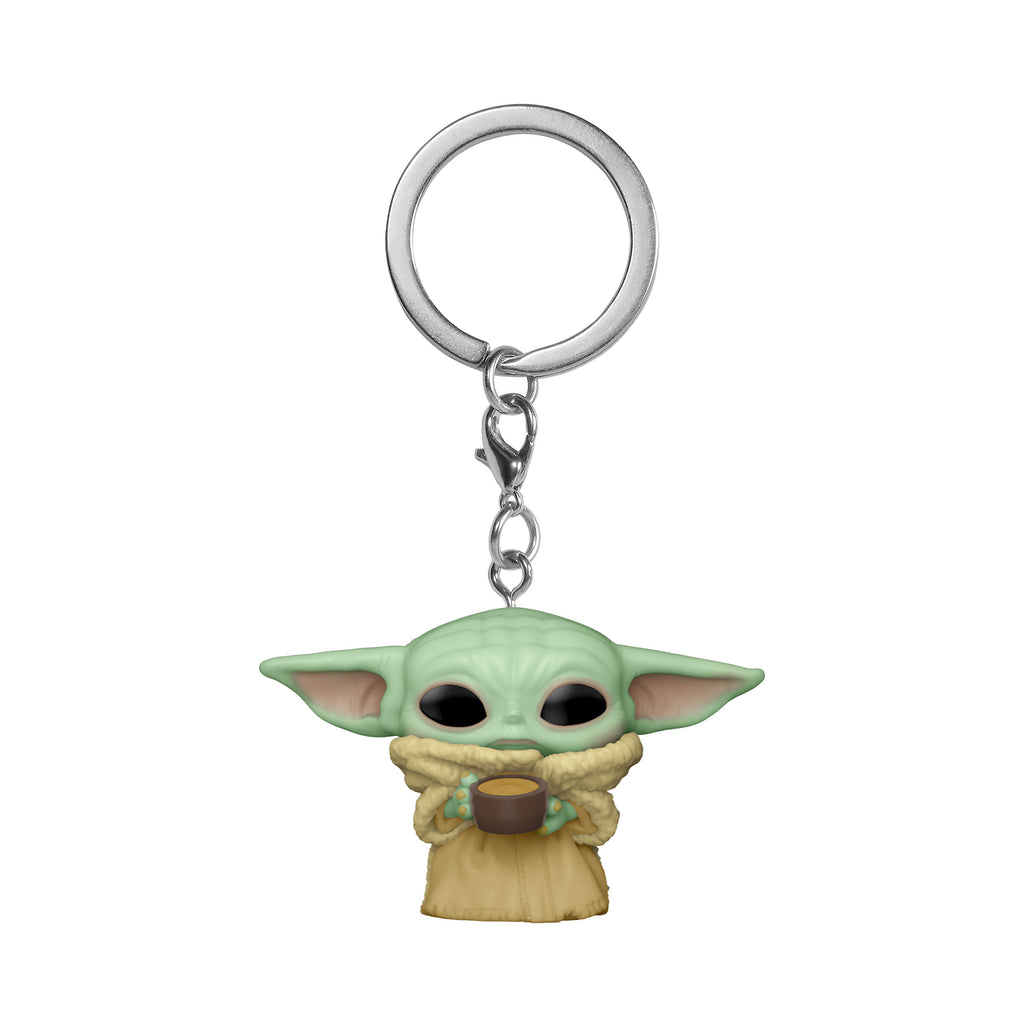 Produktbild Grogu mit Tasse Funko Pop Schlüsselanhänger - Star Wars The Mandalorian