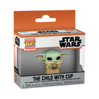 Produktbild Grogu mit Tasse Funko Pop Schlüsselanhänger - Star Wars The Mandalorian