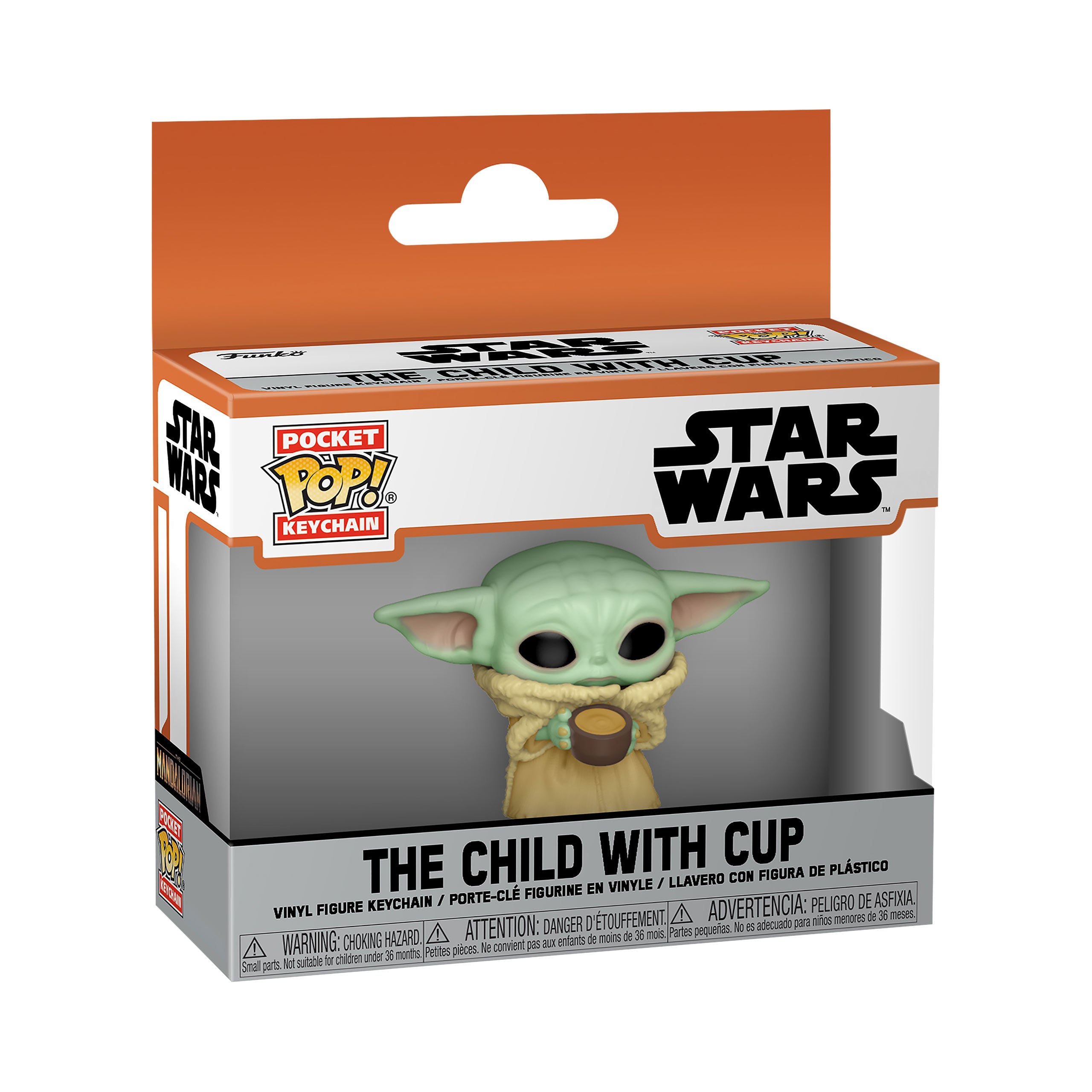 Produktbild Grogu mit Tasse Funko Pop Schlüsselanhänger - Star Wars The Mandalorian