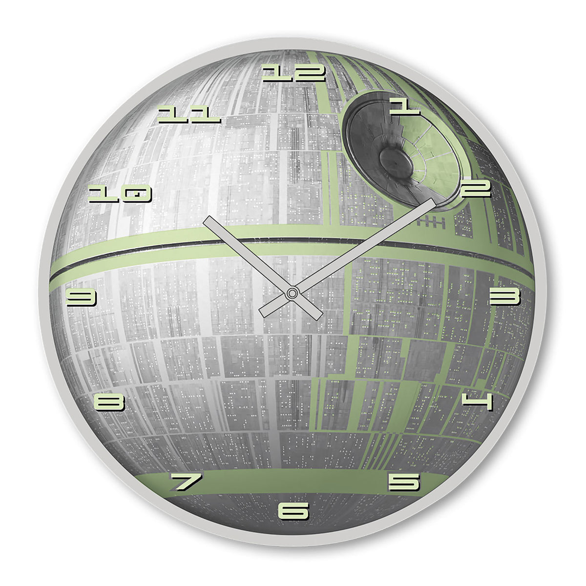 Produktbild Star Wars - Todesstern Glow in the Dark Wanduhr