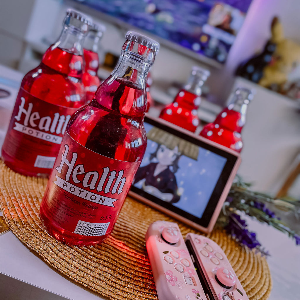 Produktbild Health Potion Flasche Himbeer Brause - 6er Pack