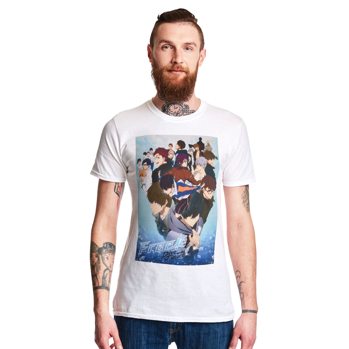 Produktbild Free! - Crew T-Shirt weiß