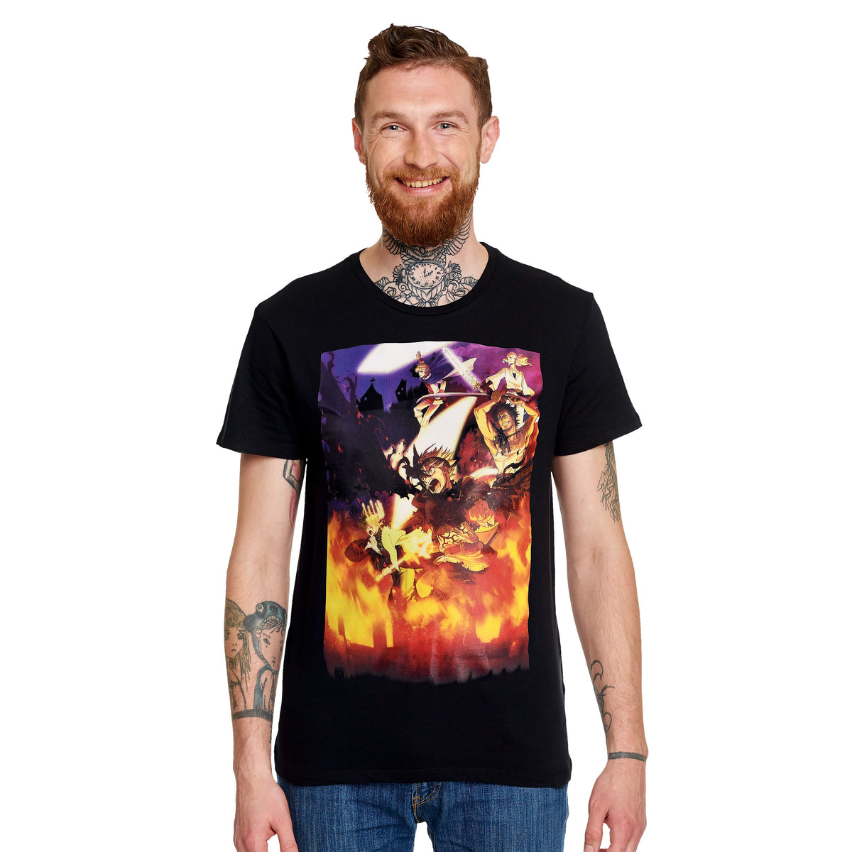 Produktbild Black Clover - Poster T-Shirt schwarz