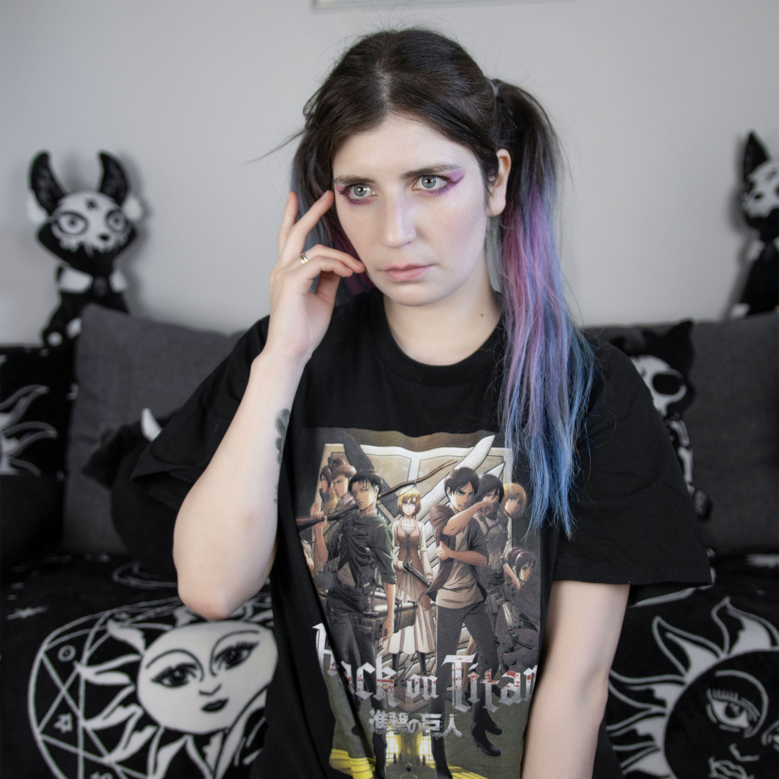 Produktbild Attack on Titan - Group T-Shirt schwarz