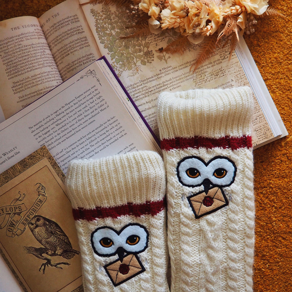 Produktbild Harry Potter - Hedwig Strümpfe mit Teddyfell