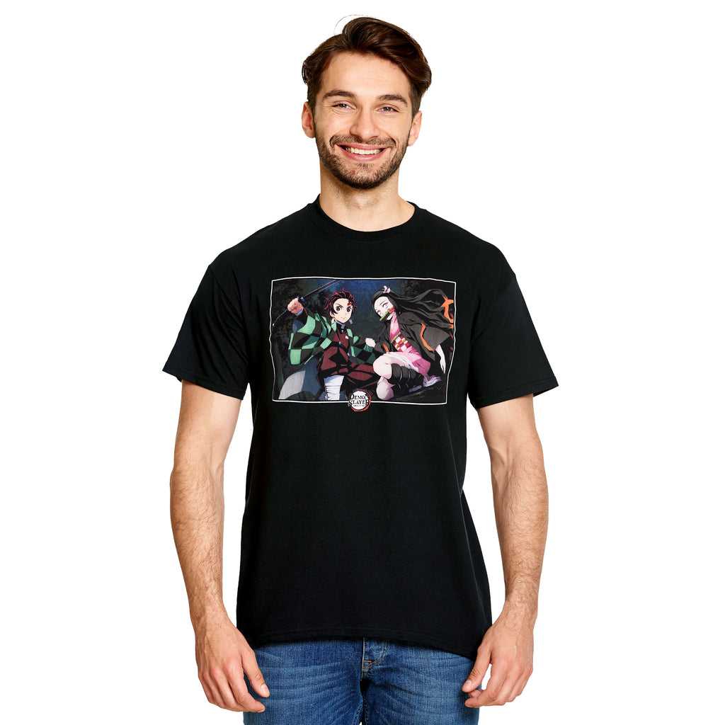 Produktbild Demon Slayer - Nezuko und Tanjiro Kamado T-Shirt schwarz