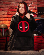 Produktbild Deadpool - Logo Oversize Kuschelpullover schwarz