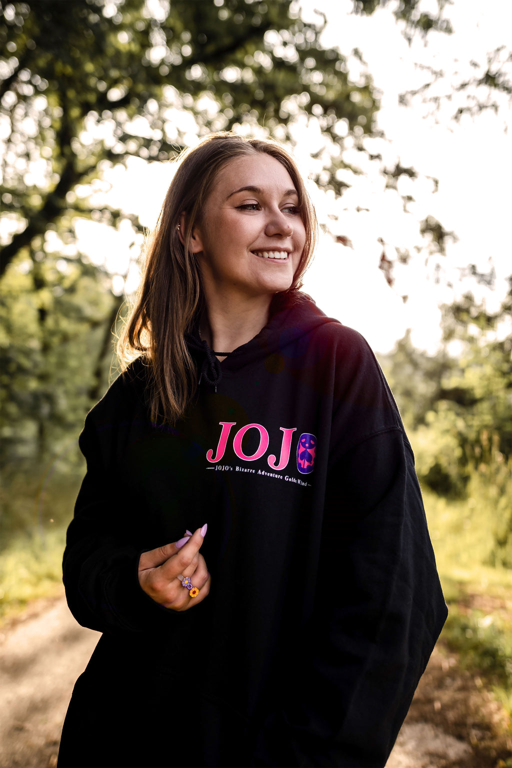 Produktbild JoJo's Bizarre Adventure - Giorno und Bruno Hoodie schwarz