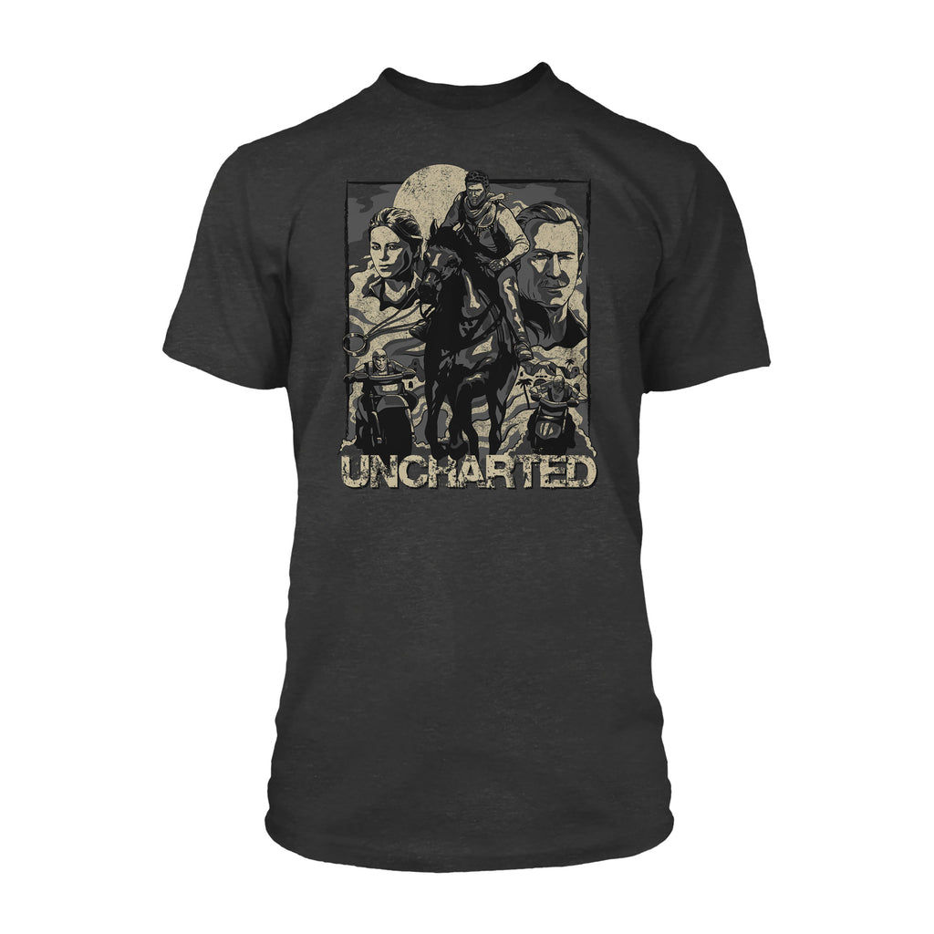 Produktbild Uncharted - Cover Page T-Shirt grau