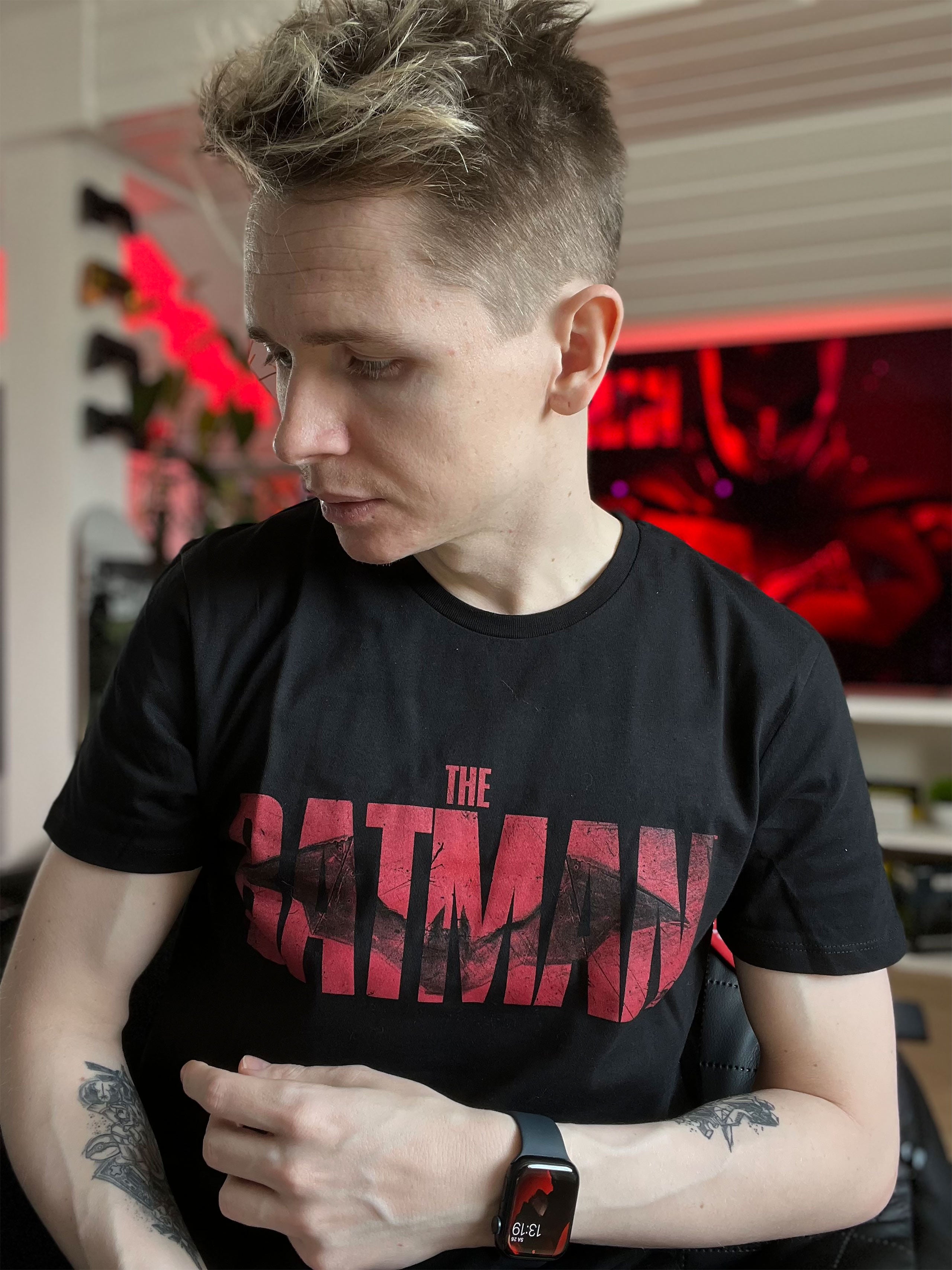 Produktbild The Batman Logo T-Shirt schwarz