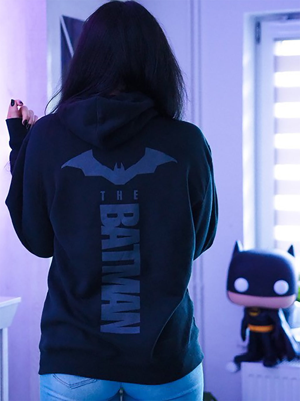 Produktbild The Batman Logo Hoodie schwarz