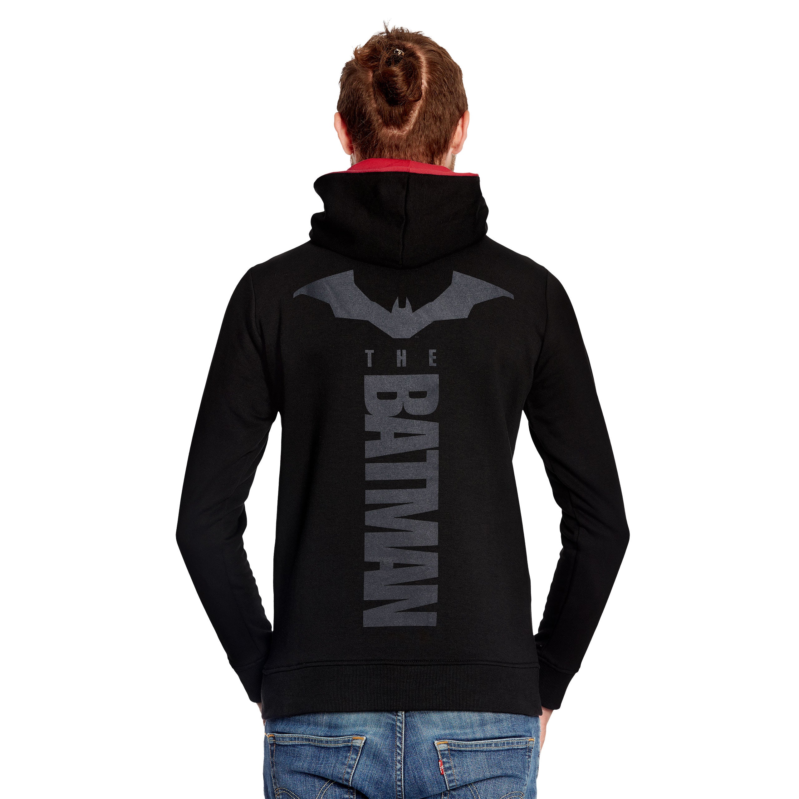 Produktbild The Batman Logo Hoodie schwarz-rot