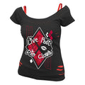 Produktbild Harley Quinn - Live Fast Die Clown 2in1 T-Shirt Damen